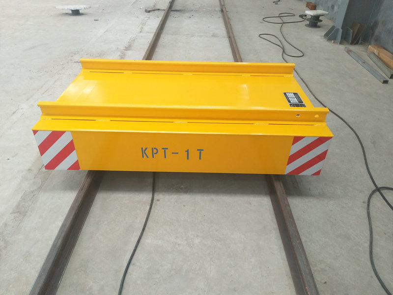 Cable Reel Powered Warehouse Flat Car uz dzelzceļa ar tālvadību